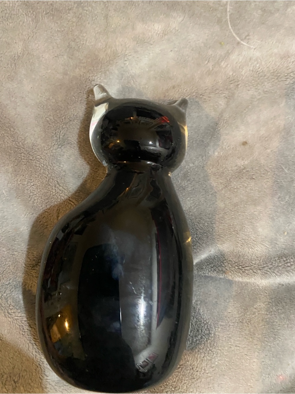 Moma Glossy Black Ceramic Cat Figurine Great Holiday Gift 💝